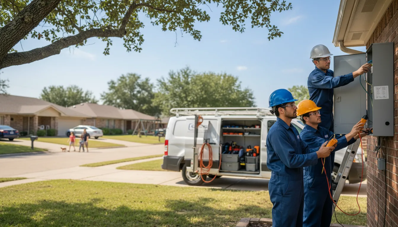 Certified electrician providing emergency electrical services in New Auburn, WI